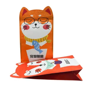 good quality china suppliers online Custom Stand Up Pouch printed pet food packaging bag