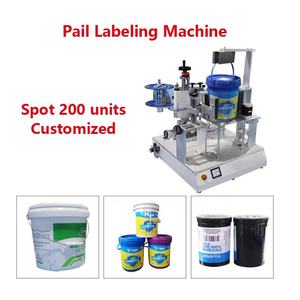 5 gallon giảm dần xô Máy dán nhãn cho gallon vòng có thể Máy tính để bàn labelling máy cho 10 xả rác nước gallon - Product Image 4