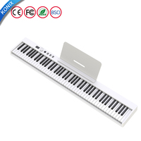 Piano numérique portable pliable KONIX, 88 touches, clavier MIDI, clavier de piano numérique chinois