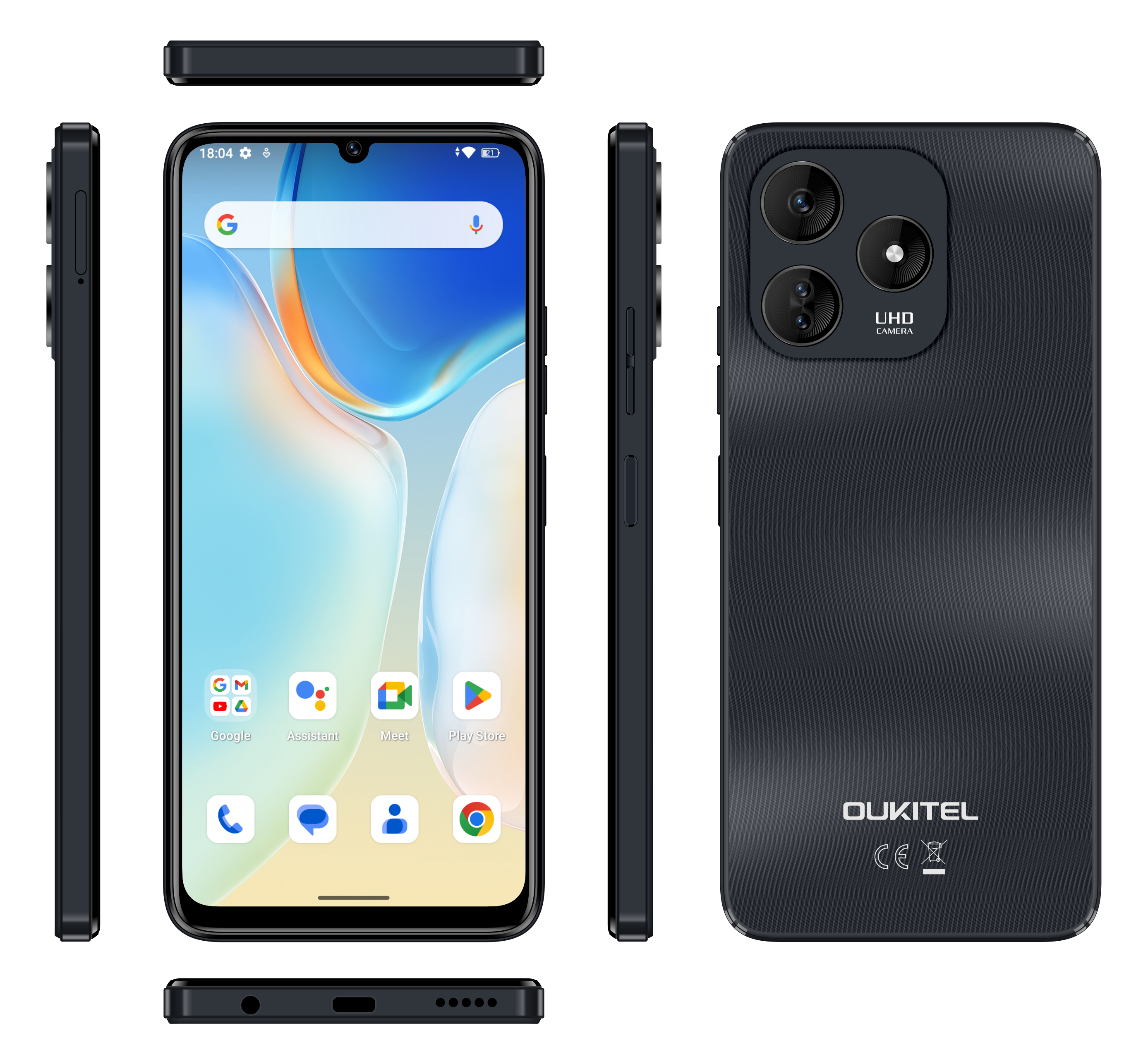 Amazon | OUKITEL C51 SIMフリー スマホ 本体 18GB RAM+128GB