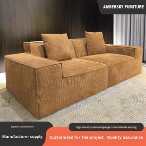 Sofá de Tela Comprimida para Sala de Estar, Apartamento Pequeño, Dos Plazas, Funda de Franela, Multifuncional, Moderno, Sencillo, Económico, para Hotel o Villa - Product Image 4