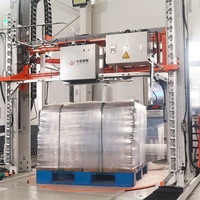 Machine d'emballage automatique de palettes de type arche, machine d'emballage de palettes avec bande PP PET et machine d'emballage de cartons