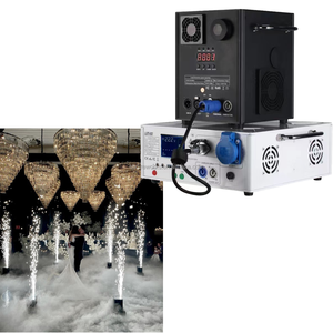 CE Meilleures Ventes Machine à Étincelles Froides Portable Rechargeable en Métal 1500W avec Base à Batterie, pour Éclairage de Scène LED pour Fêtes et Effets de Bar - Product Image 2