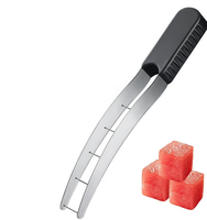 Coupe-légumes manuel en acier inoxydable 304 pour salades, pastèques et fruits, idéal pour la cuisine