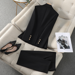 <strong>Women</strong> Business <strong>Trouser</strong> <strong>Suit</strong> Office Lady Business <strong>Suit</strong> Set Solid Pattern Two-Piece Blazer Pants Business Formal <strong>Women</strong> Pants <strong>Suits</strong> - Product Image 4