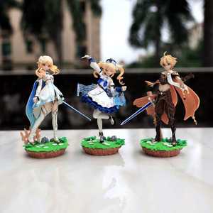 3 Styles 20CM Lumine Aether Barbara Traveler Jeu Vidéo Cos PVC Anime Figure Collect Play - Product Image 6