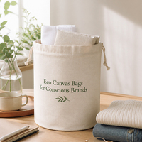 Sac cosmétique en toile à cordon de serrage, grande capacité, multi-usages, portable, taille personnalisée, logo imprimé, réutilisable, résistant à l'eau