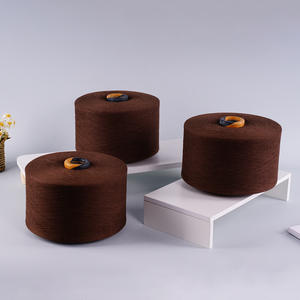 Пряжа из переработанного хлопка и полиэстера, смесовая, 7s-21s, для вязания, цвет деним-карри, оптом для носков - Product Image 3