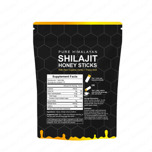 Bâtonnets de miel de <span class=keywords><strong>Shilajit</strong></span> de l'Himalaya pur de qualité supérieure les plus vendus avec plus de 85 minéraux en trace Supplément pour hommes de qualité or 10 bâtonnets - Product Image 2