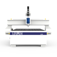 Ruijie 1325 Machine de fabrication de portes en bois 1530 4 axes Machine à bois CNC routeur avec changeur d'outils automatique