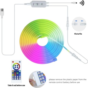 Remote Control WiFi Smart Compatible RGB 3m 5m APP Control Sync Music <b>TV</b> <b>Backlight</b> LED Neon Strip Light for Room - Product Image 6