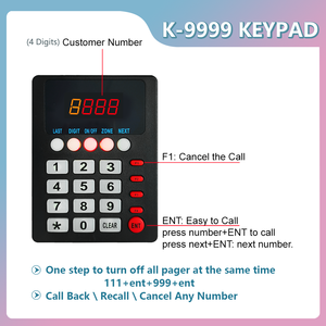 Sistema Inalámbrico de Gestión de Colas para Restaurantes, Teclado con Pantalla de Número de Llamada, Buscapersonas para Clientes - Product Image 6