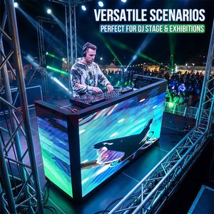 Table de DJ pliable en <span class=keywords><strong>cinq</strong></span> ou six parties, écran LED pour l'extérieur et l'intérieur, cabine de DJ pour club musical - Product Image 5