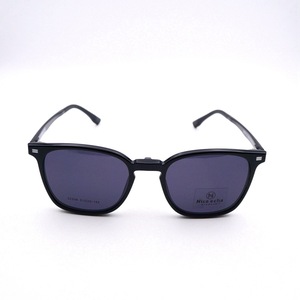 22206 Monture de lunettes carrée légère unisexe en plastique et acier, style jeune et tendance, avec verres miroir magnétiques, pour lunettes de vue et de soleil, adaptée à tous les visages - Product Image 2