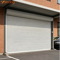 Porte à enroulement isolée en aluminium à économie d'énergie avec fonction coupe-vent, design industriel pour entrepôts