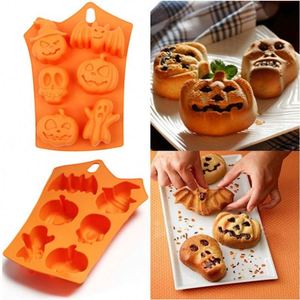 Custom Logo <b>Baking</b> Tool DIY 3D Pumpkin Ghost Cookie Chocolate <b>Baking</b> Tray <b>Silicone</b> Halloween Cake Moulds - Product Image 3