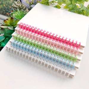 Tối thiểu organizable tái sử dụng Sticker sách A5 Kích thước xoắn ốc ràng buộc với <span class=keywords><strong>PP</strong></span> bìa cho Album lưu trữ và bộ sưu tập - Product Image 3