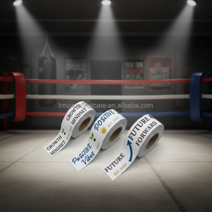Vendas de Boxeo Personalizadas de Óxido de Zinc, <span class=keywords><strong>2</strong></span>.5cm, Algodón Rígido Transpirable, Fuerte Adhesión, Cinta Deportiva para Profesionales - Product Image 2