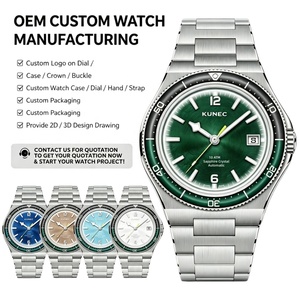 Premium Private Label Men Mechanical Watch Manufacturer Custom Logo Stainless Steel NH35 Automatic Watch Japan Super Luminous - Product Image 1