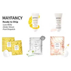 MAYFANCY Ready To Ship Low MOQ Firming Lifting Skin Care Collagen Facial Face Sheet Mask For Beauty Women Men Dry Skin Cotton
