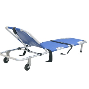 Equipo de rescate de emergencia cama camilla plegable doble ajustable de aluminio usado con camilla de ruedas - Product Image 1