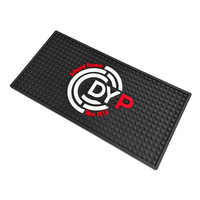 Tapis de bar en PVC et silicone personnalisé avec logo, tapis anti-dérapant pour comptoir, tapis de service pour pub, tapis de protection contre les déversements, tapis de bar en caoutchouc, tapis de bar pour bière