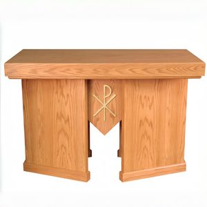 Altar de Iglesia Cristiana de Madera Sólida, Diseño Minimalista, Acabado Pulido, Decoración para Ceremonias, Áreas Sacramentales - Product Image 5