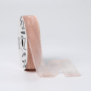 Pita benang Fishtail warna-warni kustom bahan DIY pita pernikahan tepi gelombang benang pita aksesori renda dengan tepi digulung - Product Image 3