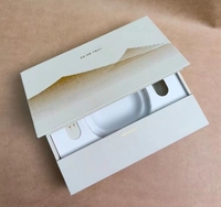 Boîte cadeau en carton rigide pour appareil de beauté, avec logo personnalisé en feuille d'or, pour l'emballage de kits de soins de la peau, vente en gros