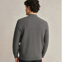 Cardigan en tricot pour homme, style antique, anti-rides, avec fermeture éclair, pour l'hiver, personnalisable, fabricant ODM/OEM, marque privée, prix bas