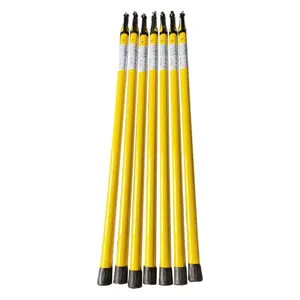Made in China High Quality High Voltage Operating hot Stick fiberglass Insulated material Triangle Hot Stick Telescopic