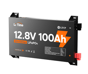 Batterie LiTime 12V 100AH ultra-mince de 2,36 pouces en stock aux États-Unis – Pack de batteries lithium-ion au design ultra-plat pour petits espaces - Product Image 1