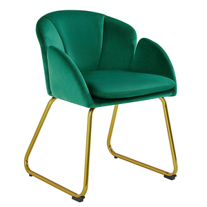 Chaise d'appoint moderne commode de maquillage chaise de courtoisie en forme de <span class=keywords><strong>fleur</strong></span> <span class=keywords><strong>rose</strong></span> <span class=keywords><strong>fauteuil</strong></span> en velours salon chaises de salon pour dressing chambre à coucher - Product Image 3