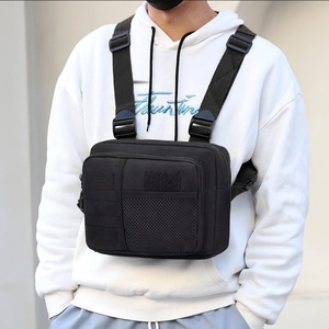 Riñonera de moda para hombre, riñonera multifuncional Oxford para correr, bolsas de mensajero de nailon con decoración de botones - Product Image 1