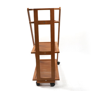 Movable flower stand/storage rack, multi-tiered indoor tiered <b>plant</b> and succulent planter stand for balcony and living room. - Product Image 3