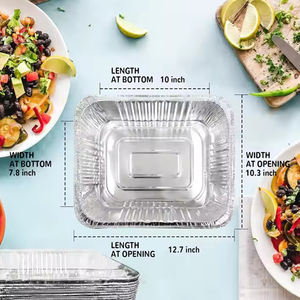 Casserole CPET avec couvercle, <span class=keywords><strong>cocotte</strong></span> ovenable avec couvercle, <span class=keywords><strong>cocotte</strong></span> de cuisson avec couvercle feuille de papier d'aluminium pour boîte à lunch - Product Image 3