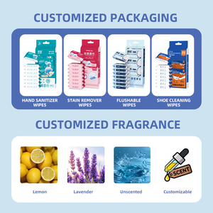 Bebê Limpeza Mão Boca Ultra Mini <span class=keywords><strong>Wet</strong></span> <span class=keywords><strong>Wipes</strong></span> Pack Portátil Camping Viagem Mini Tecido Molhado - Product Image 4