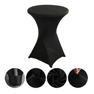 Wholesale Durable 24-32'' <b>Round</b> Stretch Cocktail <b>Tablecloth</b> Spandex Cocktail <b>Table</b> Covers - Product Image 1