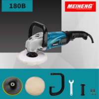 Polisseuse électrique filaire ENUM 2000W 180mm 11000 tr/min avec poignée longue de 7 pouces pour le detailing automobile, le polissage des métaux et la finition des surfaces