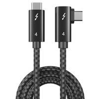 Kabel Thunderbolt Pengisian Daya Super Cepat dan Kabel Tipe C ke Tipe C Pengisian Cepat 100w 1 Meter, Kabel Data 40gbps untuk Laptop