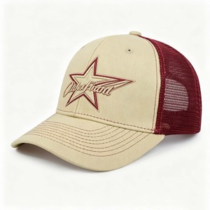 หมวกแก๊ปทรง Trucker 6 แผง แบบกำหนดเอง พร้อมผ้าตาข่าย ปักลายแบบแพทช์ สำหรับปั่นจักรยาน คุณภาพสูง สำหรับทุกเพศ - Product Image 1