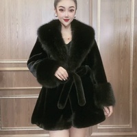 Manteau en fausse fourrure de vison pour femme, nouvelle collection automne/hiver, best-seller transfrontalier, élégant, haut de gamme, tout-en-un