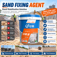 Agent fixateur de sable à base d'eau, anti-poudrage, imperméable, non toxique, pour le renforcement des substrats de murs et sols en ciment extérieurs