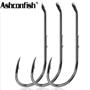 ตะขอเดี่ยวเหล็กคาร์บอนสูงยาวพิเศษสำหรับตกปลาทะเลน้ำเค็มสำหรับปลาเทราท์ปลาเทราท์เหยื่อสดเหยื่อตกปลาทูน่า - Product Image 2