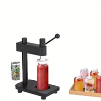 Scelleuse manuelle portable pour bouteilles, canettes, barils, cartons – Capuchons en plastique PET – Usage commercial, facile à utiliser