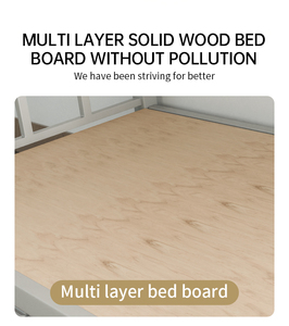 Heavy Duty Metal Bunk <b>Bed</b> Frame for School Dormitory and Student Hostel <b>Space</b> <b>Saving</b> Steel Bunk <b>Bed</b> with Safety Guardrails - Product Image 3