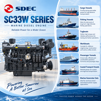 Moteur de propulsion marine turbo SDEC SC33W880CA2 640 kW 870 CV 1500 tr/min 32,8 L pour navires de transport de marchandises et de pêche commerciaux