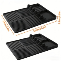 Tapis de cuisson carré en silicone écologique compatible avec les outils de barbecue, plaque anti-goutte pour spatule, pour comptoir de cuisine extérieure