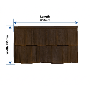 Panel de Techo de Resina Sintética HDPE con Diseño Industrial Premium, Imitación Madera, Impermeable, Resistente al Fuego, Materiales de Construcción para Viviendas - Product Image 2