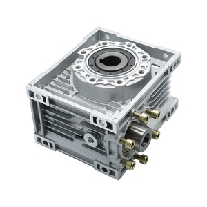 HLTNC NMRV063 Worm Gear Reducer <b>Speed</b> Ratio 7.5~100 FIT WITH <b>square</b> Flange 86*86, 110*110, 130*130 Motor for - Product Image 1